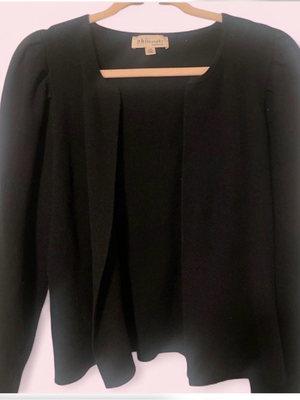 NWOT Philosophy Black Cardigan Sweater